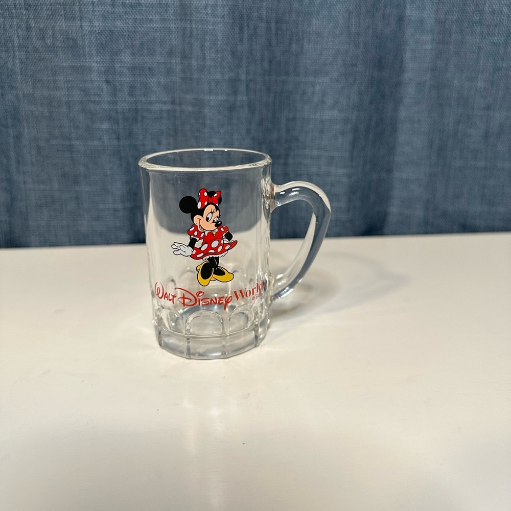 Vintage Disney Shot Glass With Handle, Mug Style “Minnie Mouse”‎